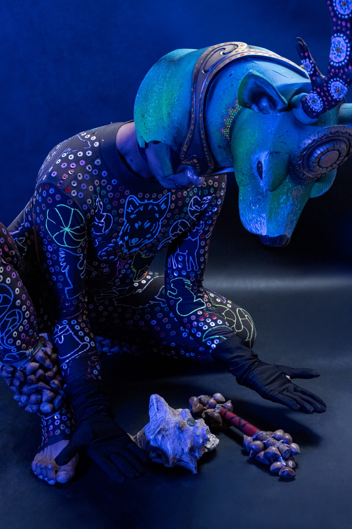 Pre-Hispanic performance artist